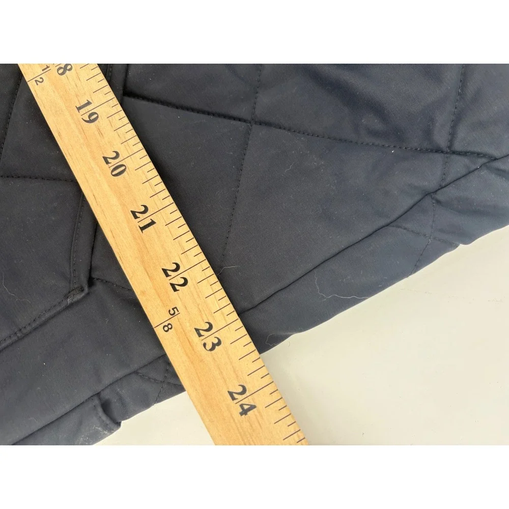 J.Crew Mens Walker Vest Navy Blue Quilted Full Zip Pockets Large NX-631